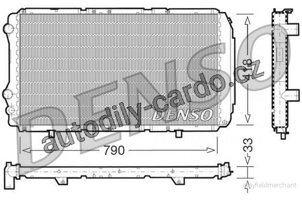Chladič motoru DENSO (DE DRM09076) Chladič motoru DENSO (DE DRM09076)