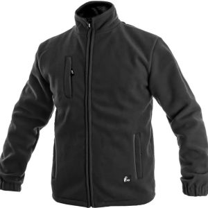 Bunda pánská fleece CXS-OTAWA, černá, vel. L, CANIS 717318
