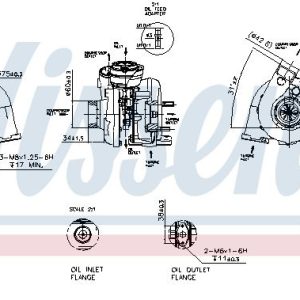 Turbodmychadlo NISSENS 93175 Turbodmychadlo NISSENS 93175