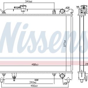 Chladič motoru NISSENS 64079