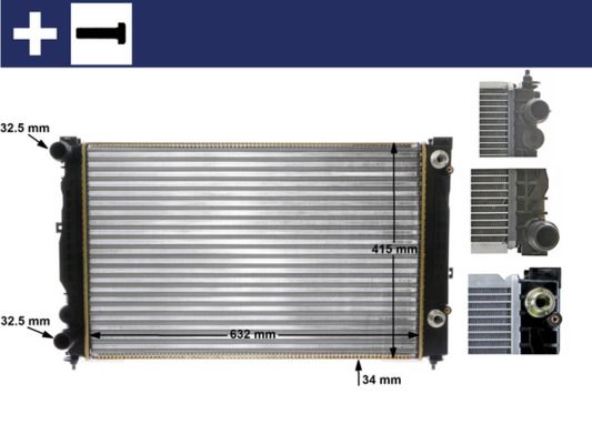 MH CR 132 000S chladič vody MAHLE