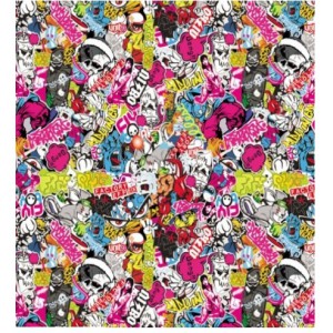 Stickerbomb TLK-114 polepová fólie 152x2000cm - interiér/exteriér TLK-114-200