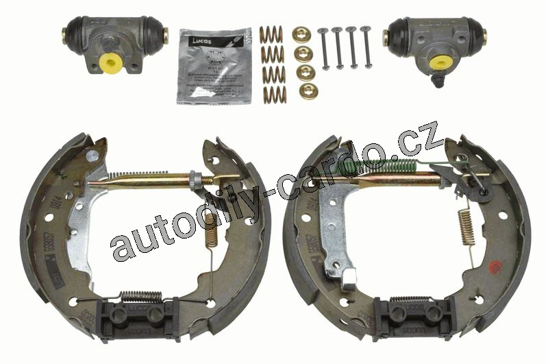 Sada brzdových čelistí TRW GSK1035 - Superkit RENAULT