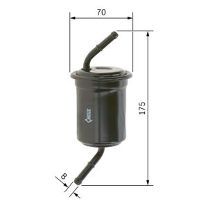 Palivový filtr BOSCH (0986450108)