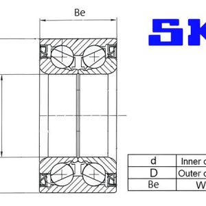 Sada ložisek kol SKF VKBA3575