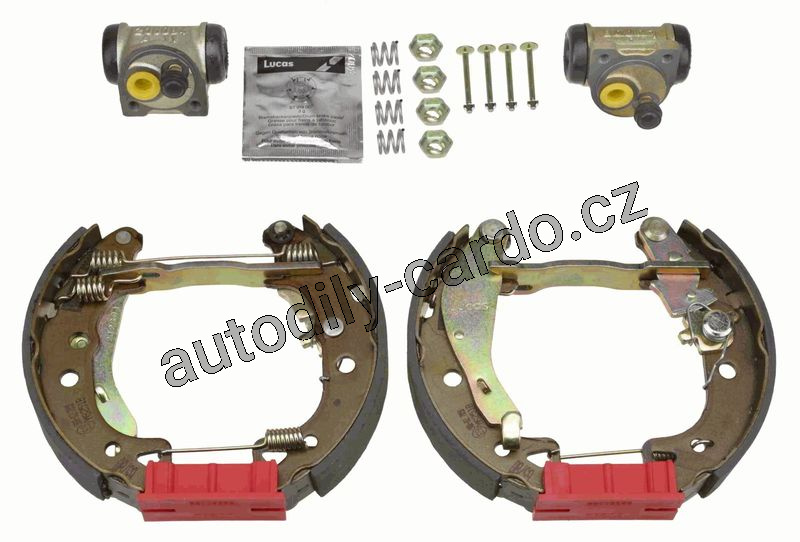 Sada brzdových čelistí TRW GSK1248 - Superkit CITROEN, PEUGEOT