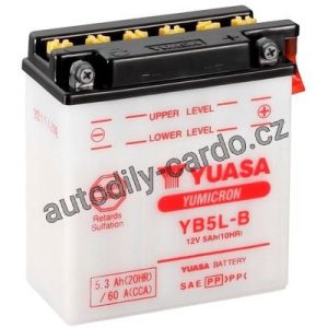 Motobaterie YUASA YB5L-B 5Ah 65A 12V P+ /121x61x131/
