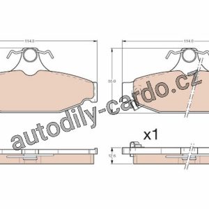 Sada brzdových destiček TRW GDB4089 – CHEVROLET CAMARO -97