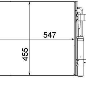 MH AC 454 000P chladič klimatizace – kondenzátor MAHLE 720179