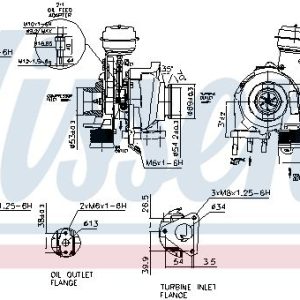 Turbodmychadlo NISSENS 93114 Turbodmychadlo NISSENS 93114