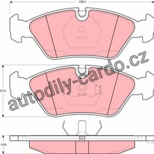 Sada brzdových destiček TRW GDB298 – BMW 5