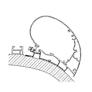 Adaptér Thule pro střešní montáž markýz řady 6 na Carthago Chic (do r. v. 2014), 400 cm 315393
