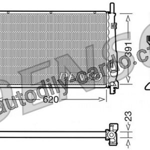 Chladič motoru DENSO (DE DRM10070) Chladič motoru DENSO (DE DRM10070)