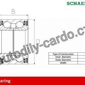 Sada ložisek kol FAG 713618760 – TOYOTA