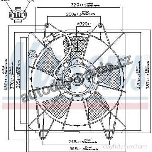 Ventilátor chladiče NISSENS 85033