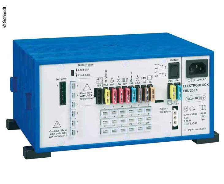 Napájecí elektroblok s kontrolním panelem Schaudt EBL 211 + LT 453 (pro AGM baterie) 303271