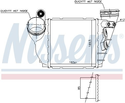Chladič turba NISSENS 96487 Chladič turba NISSENS 96487