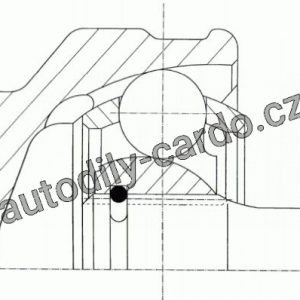 Sada kloubů, hnací hřídel LÖBRO 302450 – DAIHATSU