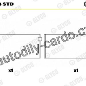 Ojniční ložisko GLYCO 71-4724 STD – sada