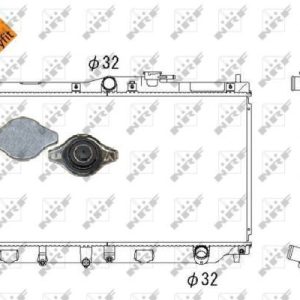 Chladič, chlazení motoru NRF 507728