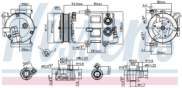 Kompresor klimatizace NISSENS 890179 Kompresor klimatizace NISSENS 890179