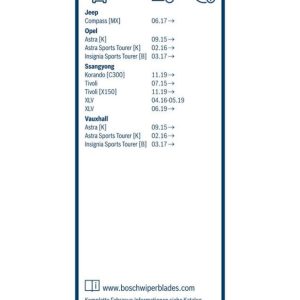 BO 3397005828 Stěrač BOSCH TWIN 250 mm – zadní 476442 BO 3397005828 Stěrač BOSCH TWIN 250 mm – zadní 476442