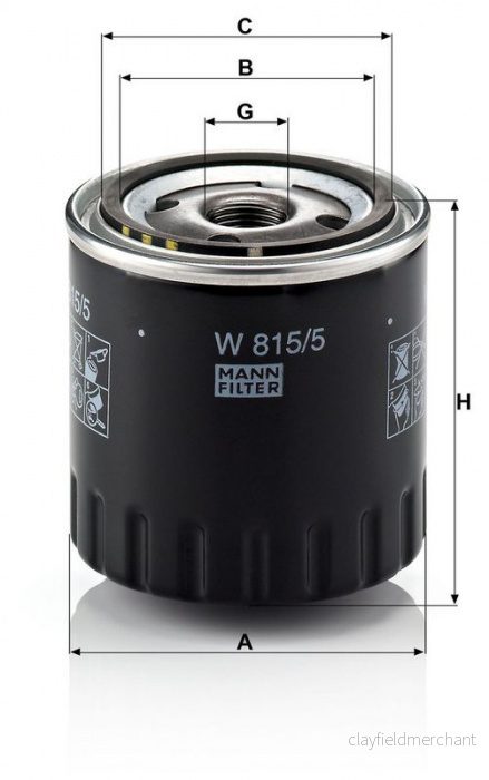 Olejový filtr MANN W815/5 (MF W815/5)