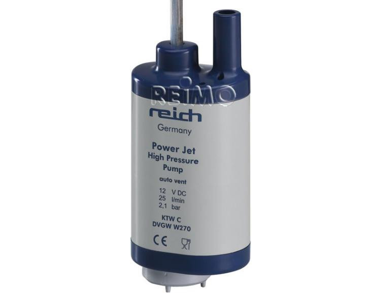 Čerpadlo ponorné Reich Power Jet Plus 12 V průtok 25 l/min tlak 2,1 bar pro hadice 12 mm 309932