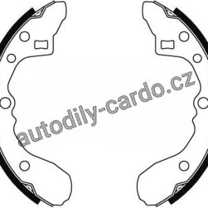 Sada brzdových čelistí TRW GS8286 – MAZDA 323 Sada brzdových čelistí TRW GS8286 – MAZDA 323