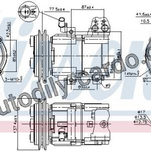 Kompresor klimatizace NISSENS 89283 Kompresor klimatizace NISSENS 89283