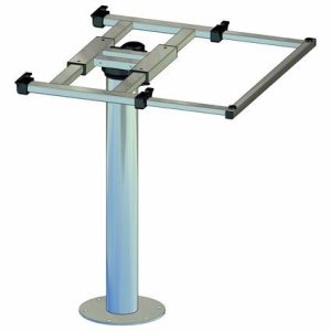 Pevná stolní noha s 360° rotací a posuvem (výška 700 mm, hliník) 306907 Pevná stolní noha s 360° rotací a posuvem (výška 700 mm, hliník) 306907