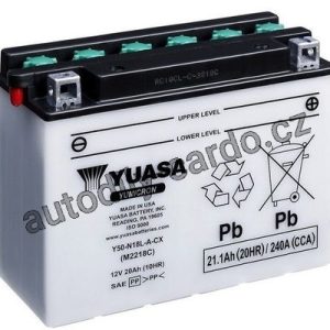 Motobaterie YUASA Y50-N18L-A-CX 20Ah 260A 12V P+ /205x90x162/
