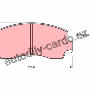 Sada brzdových destiček TRW GDB180 – MITSUBISHI, TOYOTA CELICA