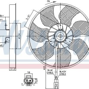 Ventilátor chladiče NISSENS 85957 Ventilátor chladiče NISSENS 85957