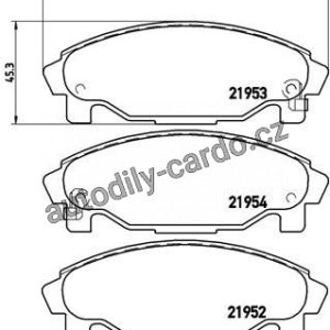 Sada brzdových destiček BREMBO P16007 – DAIHATSU Sada brzdových destiček BREMBO P16007 – DAIHATSU
