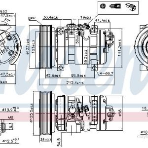 Kompresor klimatizace NISSENS 89609 Kompresor klimatizace NISSENS 89609