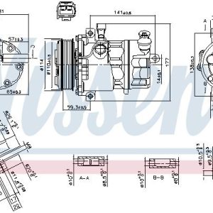 Kompresor klimatizace NISSENS 890074 Kompresor klimatizace NISSENS 890074
