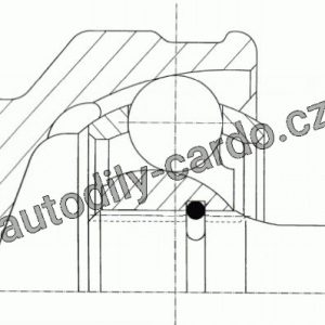 Sada kloubů, hnací hřídel LÖBRO 303898 – CHEVROLET, DAEWOO
