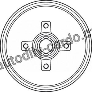 Brzdový buben TRW DB4134BR – OPEL CORSA