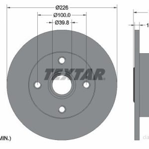 Brzdový kotouč TEXTAR 92154203 Brzdový kotouč TEXTAR 92154203