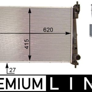 MH CR 1112 000P chladič vody MAHLE MH CR 1112 000P chladič vody MAHLE