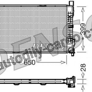 Chladič motoru DENSO (DE DRM17080)