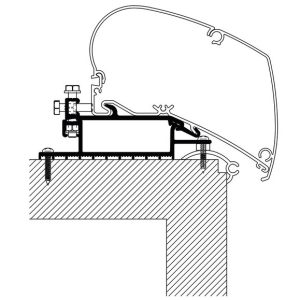 Adaptér střešní pro markýzy řady 6200 / 6300 / 9200 (50 cm, sada 3 ks) 313540 Adaptér střešní pro markýzy řady 6200 / 6300 / 9200 (50 cm, sada 3 ks) 313540