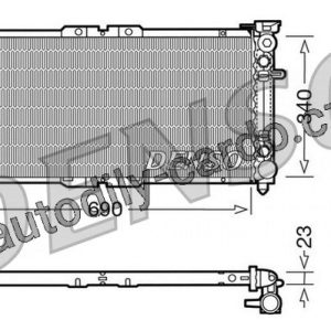 Chladič motoru DENSO (DE DRM44004)