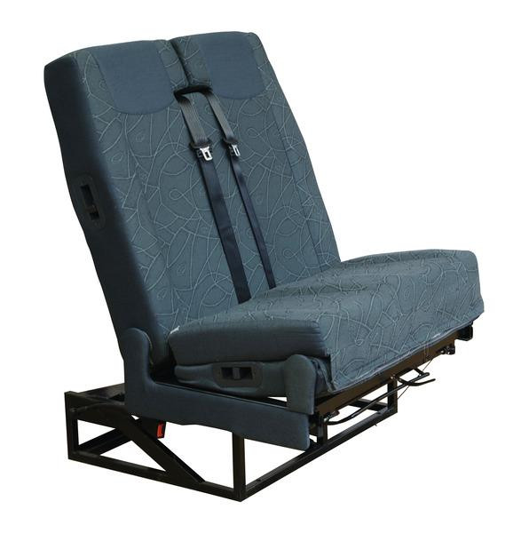 Sedadlo s lůžkovou úpravou SK7 95cm, 2× 3bodový pás, šedé/antracitové, kompletní set 307612