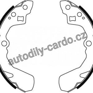 Sada brzdových čelistí TRW GS8456 – SUZUKI LIANA