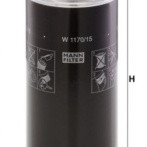 Olejový filtr MANN MF W1170/15 Olejový filtr MANN MF W1170/15