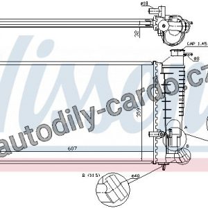 Chladič motoru NISSENS 61329A