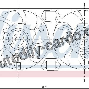 Ventilátor chladiče NISSENS 85109
